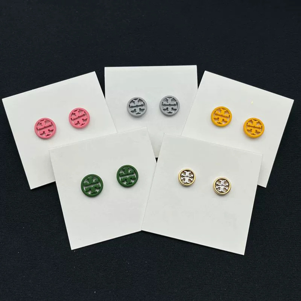 Tory Burch Enamel Hollow Candy Stud Earrings